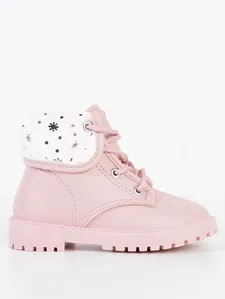 Bota Molekinha Infantil Para Bebê Menina - ROSA CLARO 25