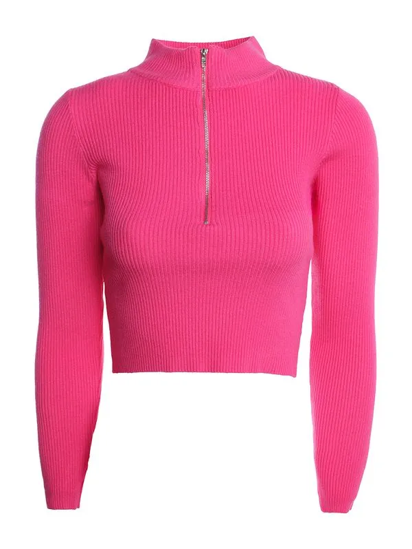 Blusão Tricot Cropped Feminino PINK P