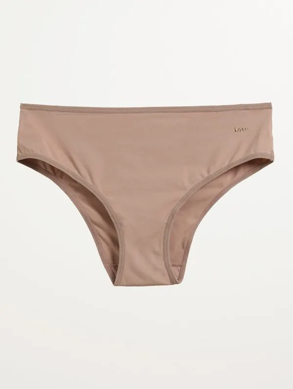 Calcinha Tanga Microfibra Feminino BEGE GG