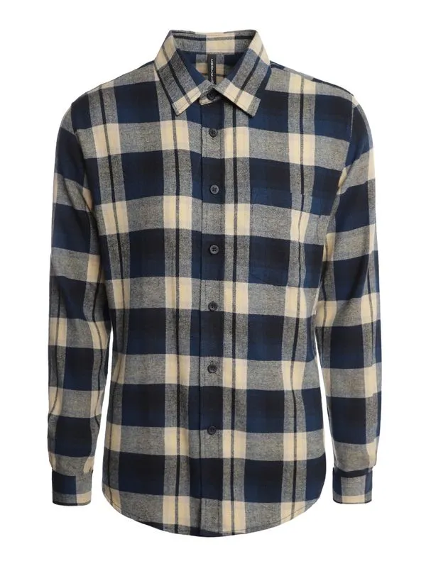 Camisa Manga Longa Xadrez Masculina MARINHO XM
