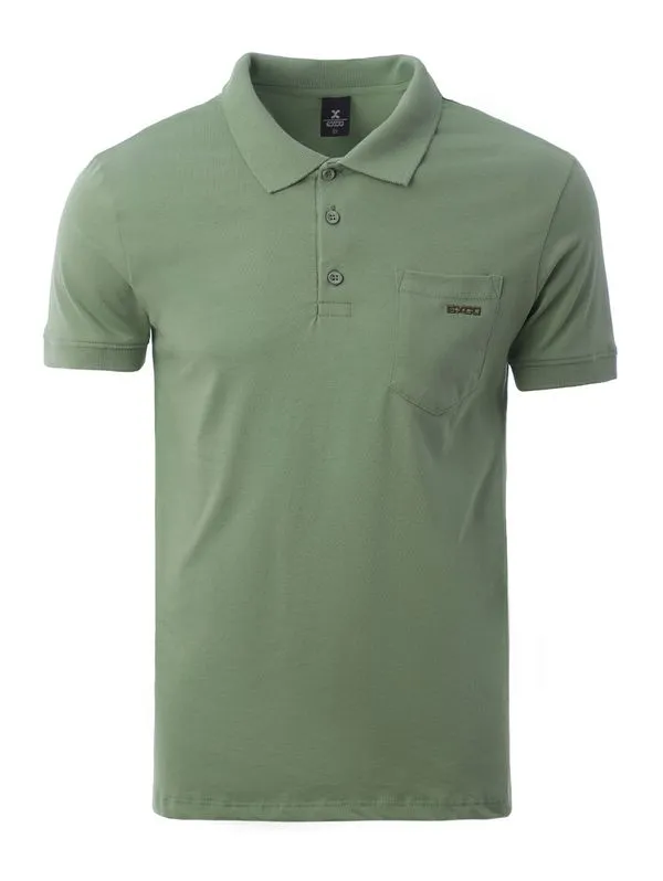 Polo Manga Curta Masculina VERDE M