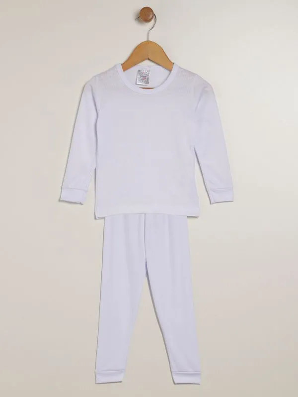 Pijama Longo Infantil Para Menina - BRANCO 2