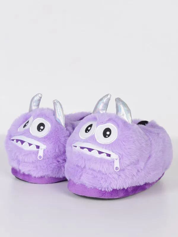 Pantufa Monstros S.A. Juvenil Para Menina - LILAS 27/28