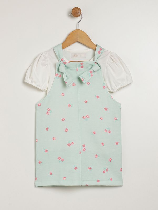 Salopete Infantil Para Menina - VERDE 1