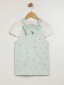 Salopete Infantil Para Menina - VERDE 1