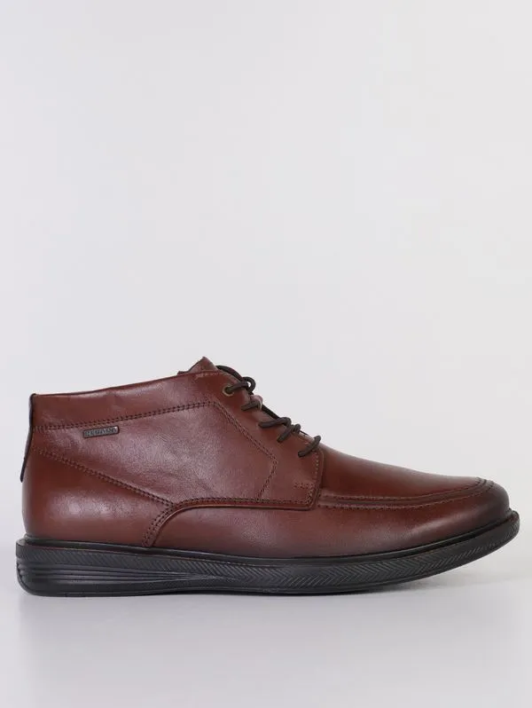 Botina Couro Vibes Masculina MARROM 40