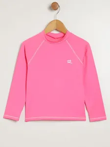 Blusa com Proteção UV Infantil Para Menina - ROSA 8