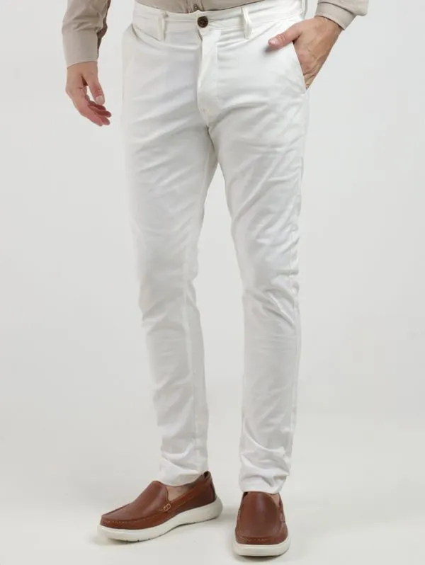 Calça Sport Sarja Masculina OFF WHITE 40