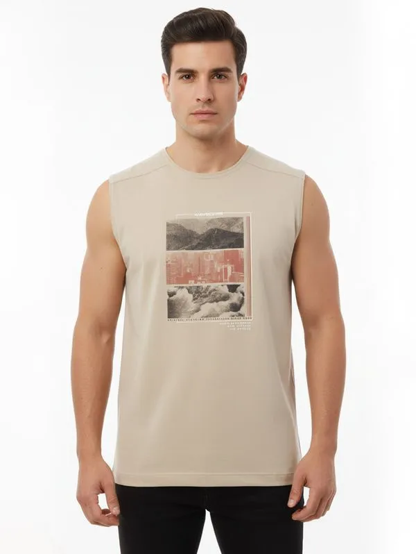Camiseta Regata Masculina BEGE P