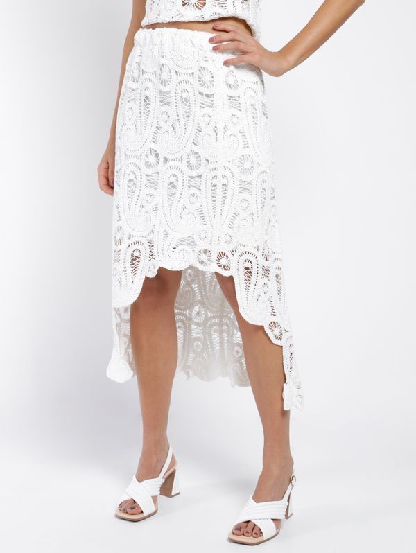 Saia Média Eagle Rock Feminina OFF WHITE M