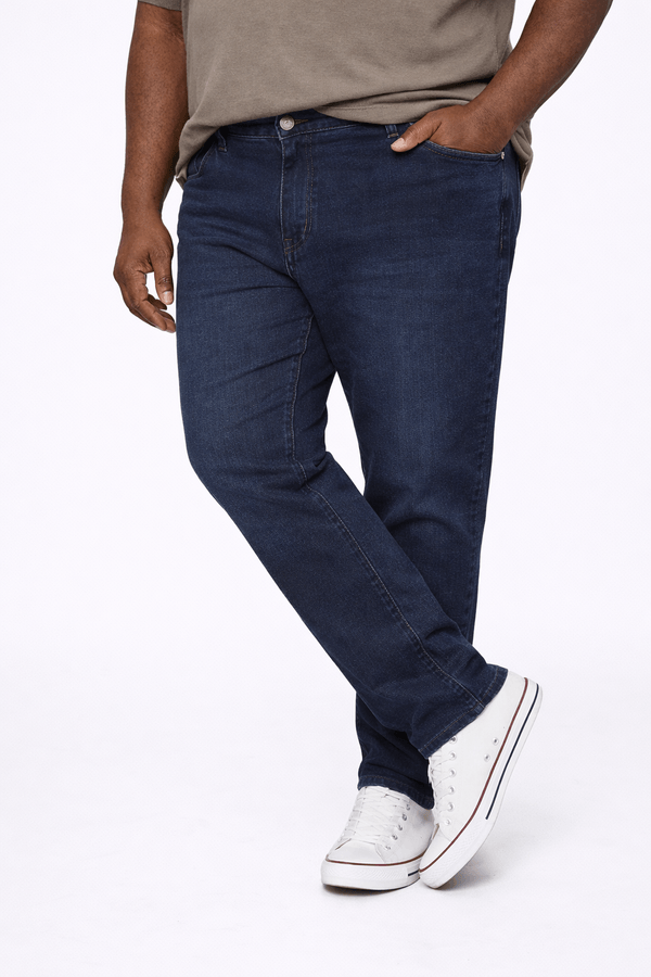 Calça Jeans Comfort Plus Size Masculina AZUL 52