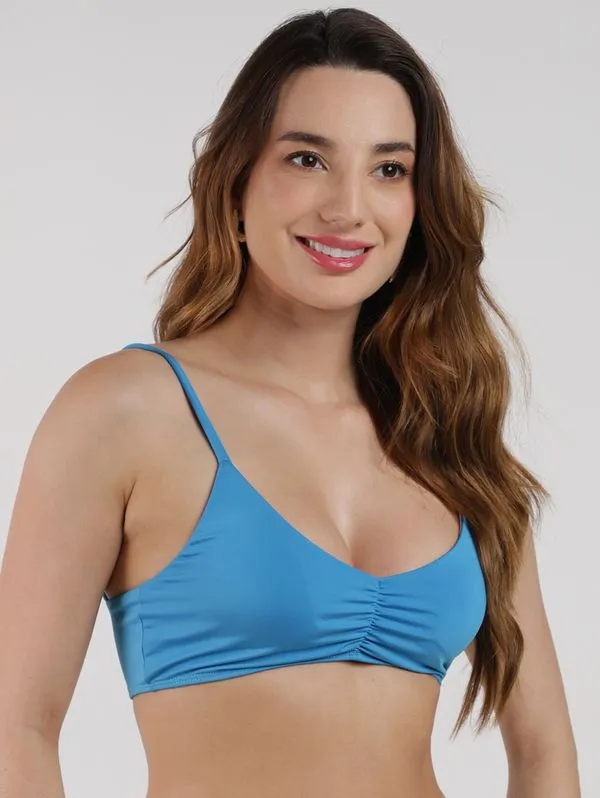 Biquíni Top Com Bojo Removível Feminino AZUL GG