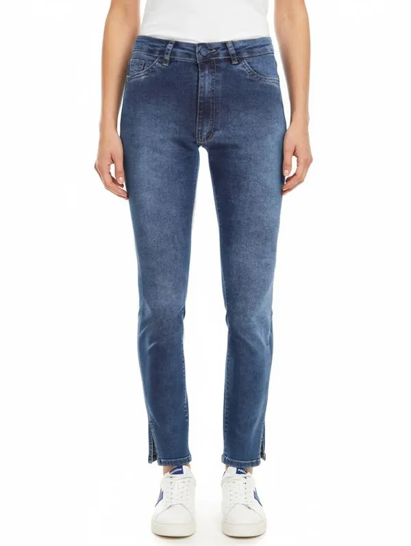 Calça Jeans Cigarrete Feminina AZUL 40