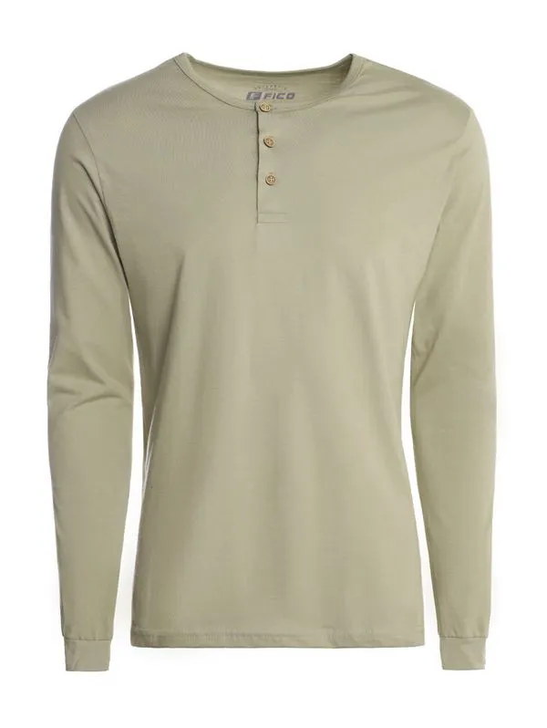 Camiseta Manga Longa Masculina VERDE CLARO M