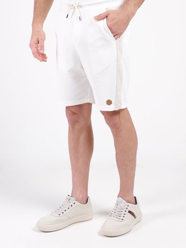 Bermuda Malha Masculina OFF WHITE G