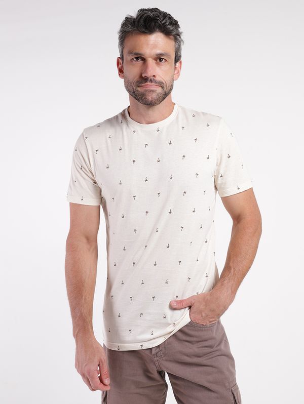 Camiseta Manga Curta Vels Masculina BEGE GG
