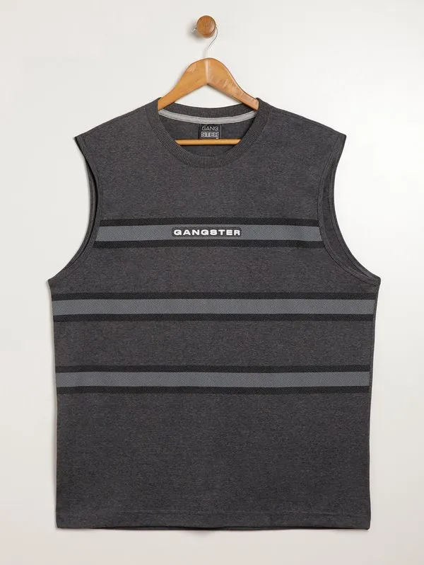 Camiseta Regata Gangster Plus Size Masculina PRETO EX3