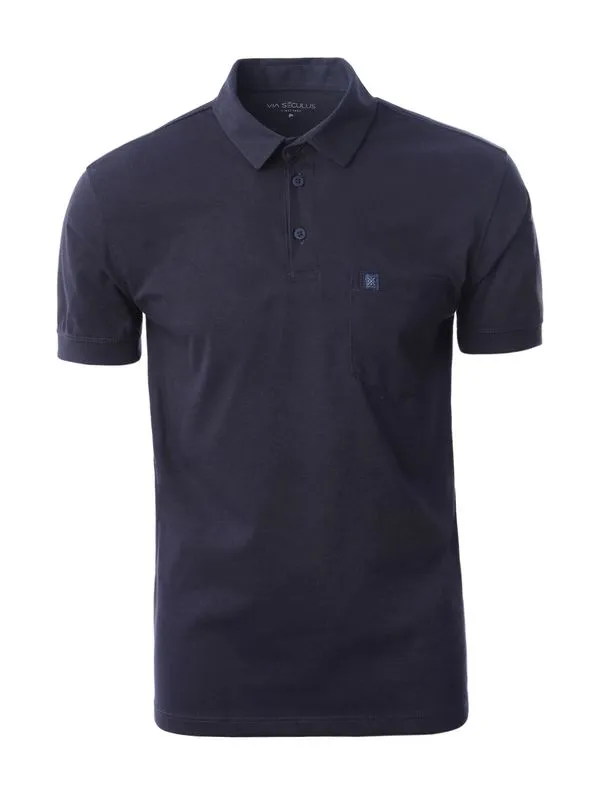 Polo Manga Curta Masculina MARINHO M