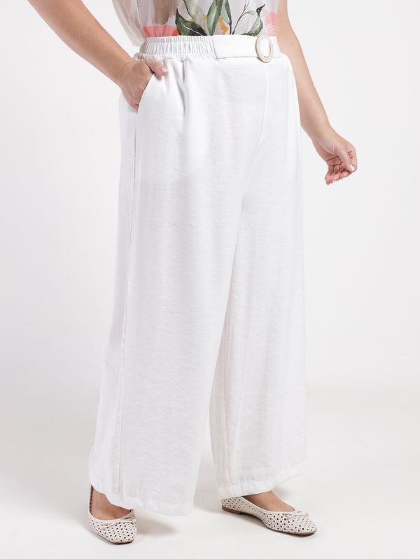 Calça Pantacourt Plus Size Feminina OFF WHITE G3