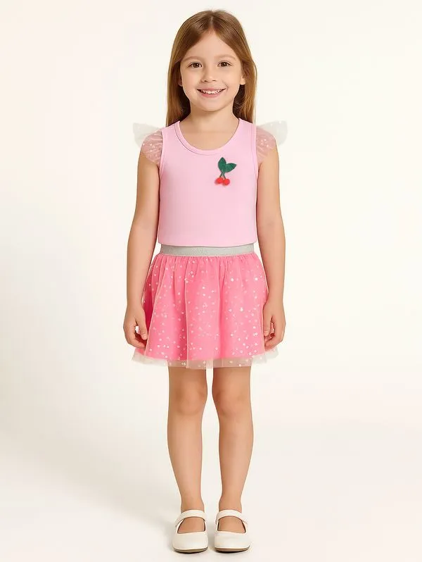Conjunto Curto Infantil Para Menina - ROSA 8