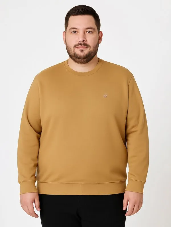 Moletom Básico Plus Size Masculino OCRE G4