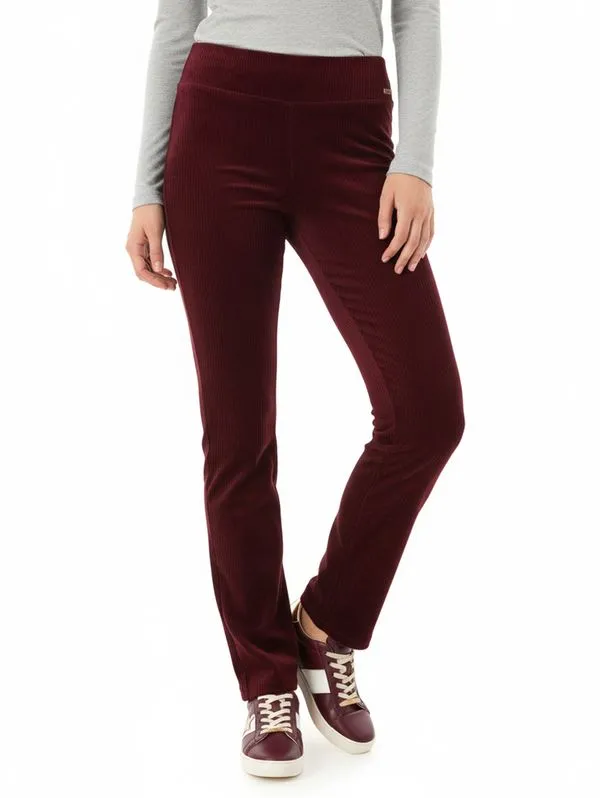 Calça Veludo Cotelê Feminina BORDO M