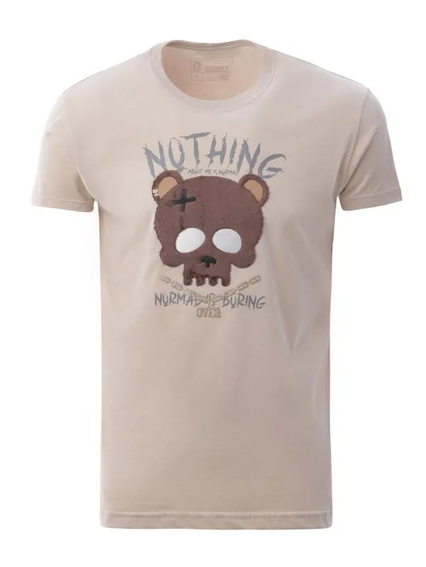 Camiseta Manga Curta Masculina AREIA G