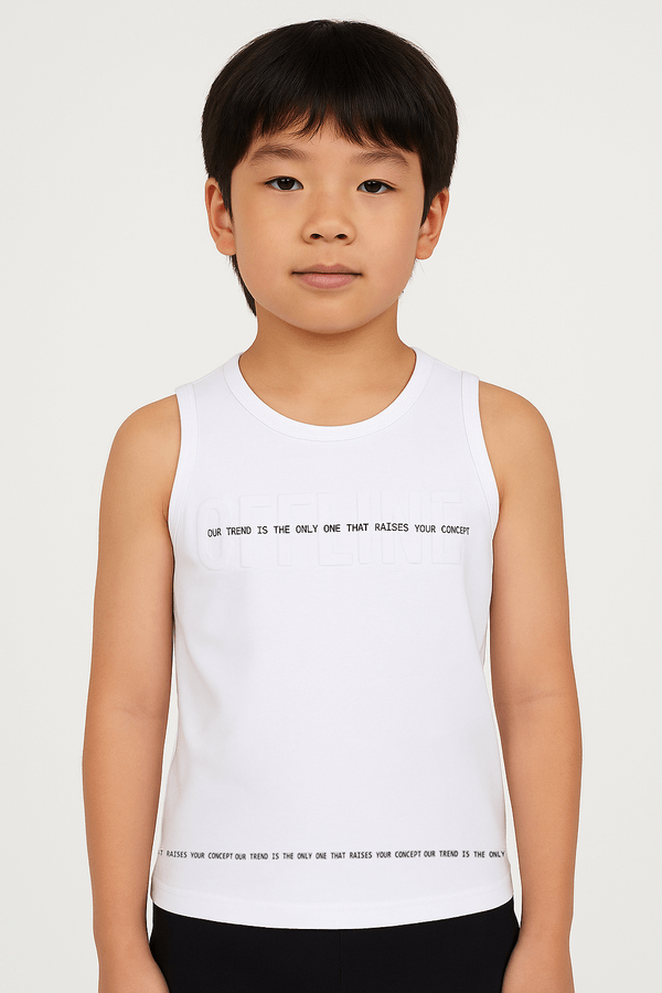 Camiseta Esportiva Juvenil Para Menino - BRANCO 12