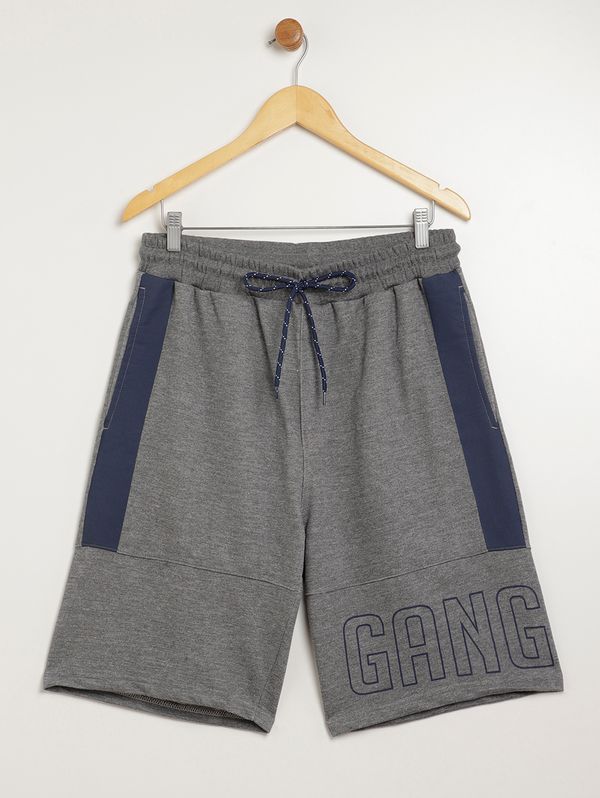 Bermuda Gangster Plus Size Masculina MESCLA ESCURO EX3
