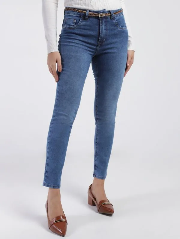 Calça Jeans Cigarrete Feminina AZUL 40