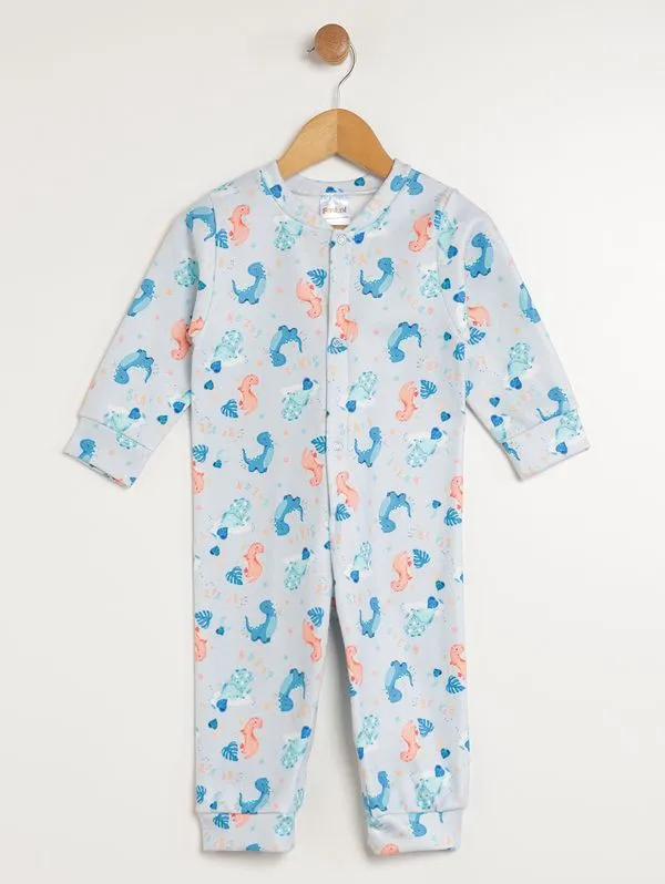 Macacão Soft Infantil Para Menino - AZUL G