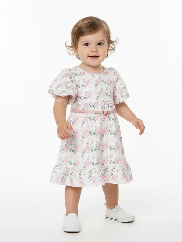 Vestido Infantil Para Menina - ROSA 1