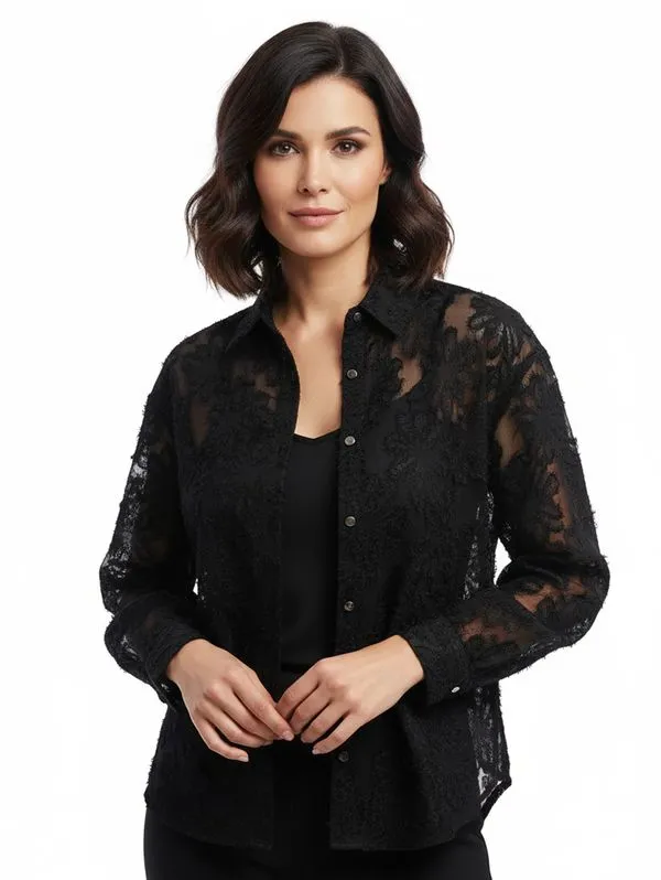 Camisa Manga Longa Eagle Rock Feminino PRETO G
