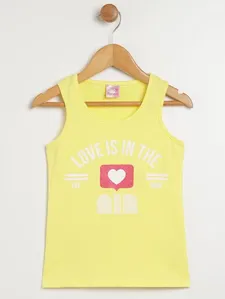 Blusa Regata Infantil Para Menina - AMARELO 8