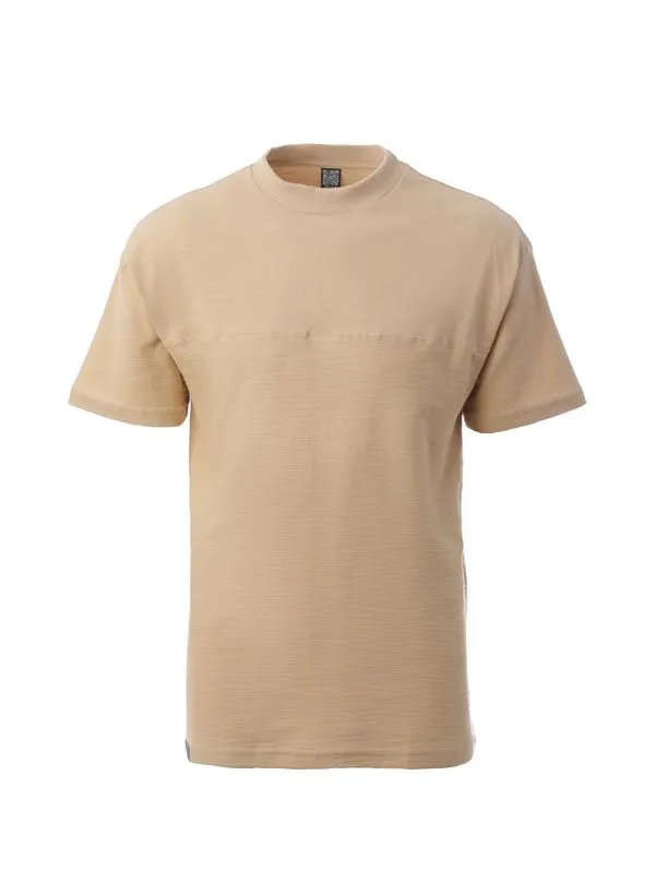 Camiseta Manga Curta Masculina BEGE P