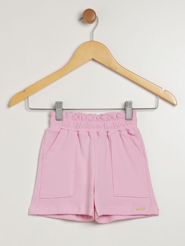 Short Clochard Moletinho Infantil Para Menina - ROSA 1