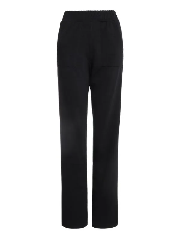Calça Malha Ponto Roma Feminina PRETO/PRETO/OFF WHITE M