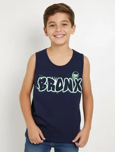 Camiseta Esportiva Juvenil Para Menino - MARINHO 14