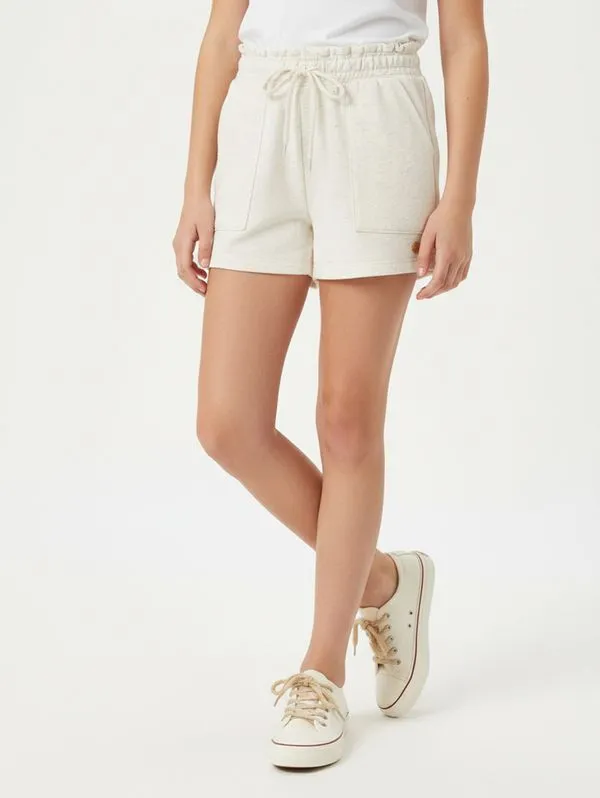 Short Moletinho Juvenil Para Menina - NATURAL 14