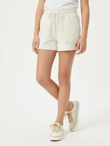 Short Moletinho Juvenil Para Menina - NATURAL 16