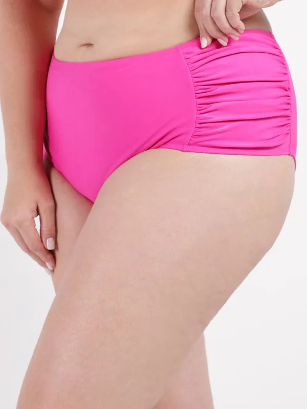 Biquíni de Calcinha Plus Size Feminina ROSA 48
