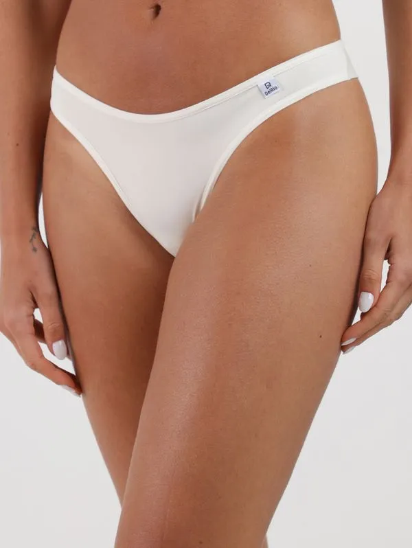 Kit Com 02 Calcinhas Tanga Fio Duplo Feminina NATURAL/LILAS G