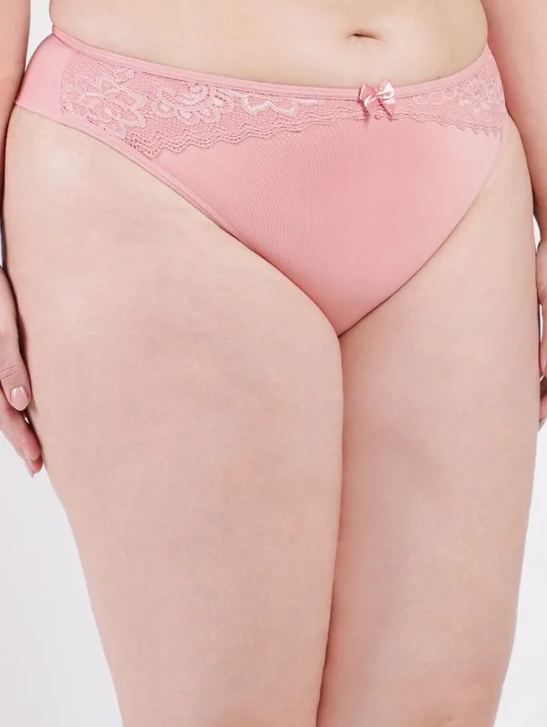 Calcinha Tanga Fio Duplo Plus Size Feminino ROSE 50