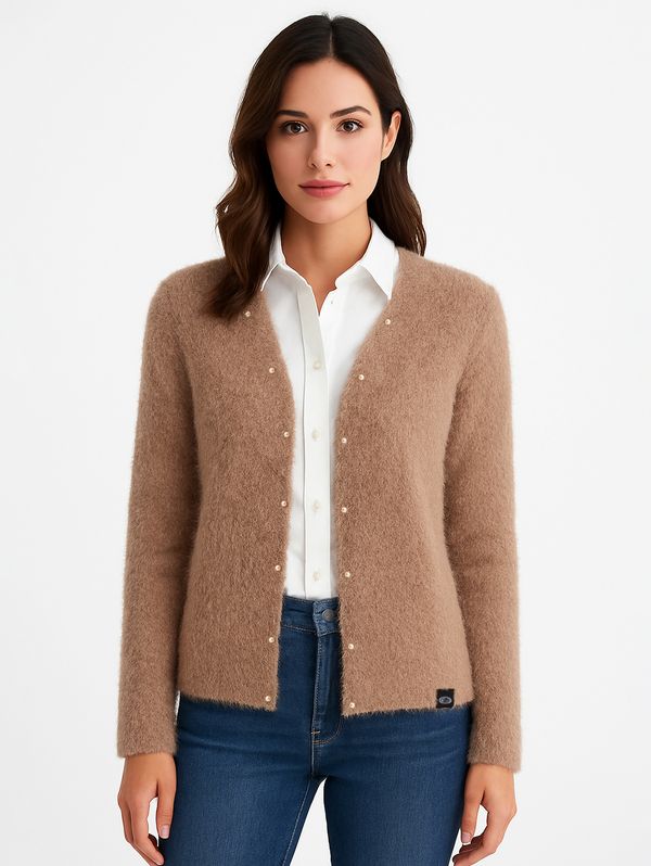 Cardigan Feminino BEGE G