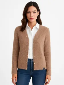 Cardigan Feminino BEGE G