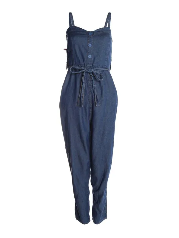 Macacão Jeans Leve Feminino AZUL GG