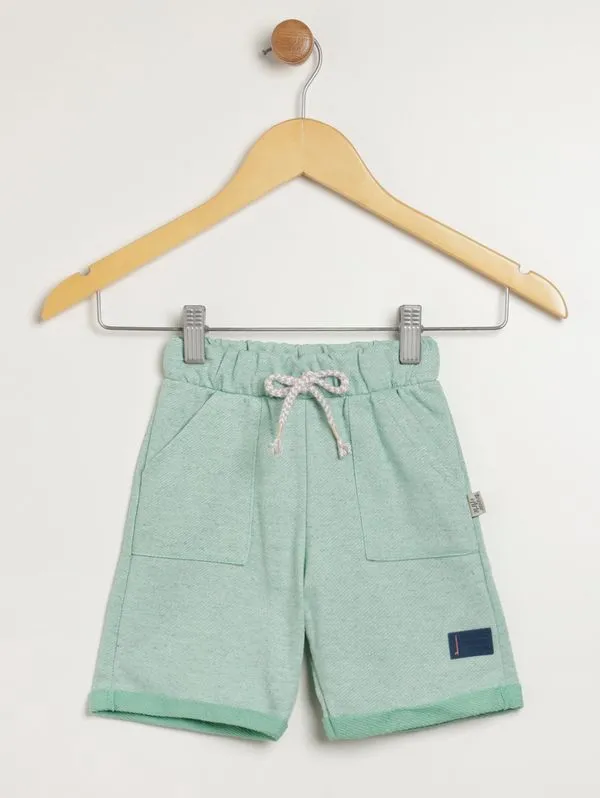 Bermuda Malha Infantil Para Menino - VERDE 1