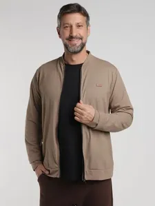 Jaqueta Moletinho Sarjado Masculina CAQUI GG