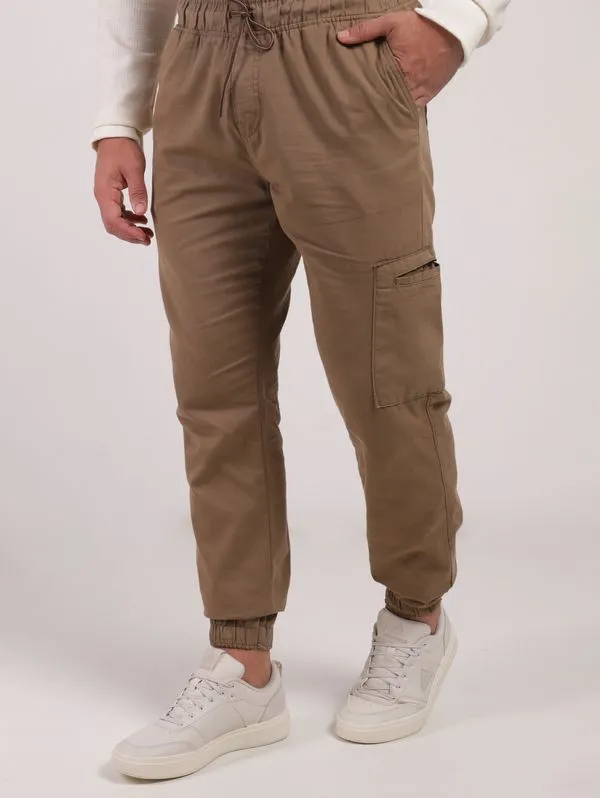 Calça Sarja Jogger Masculina CAQUI 40