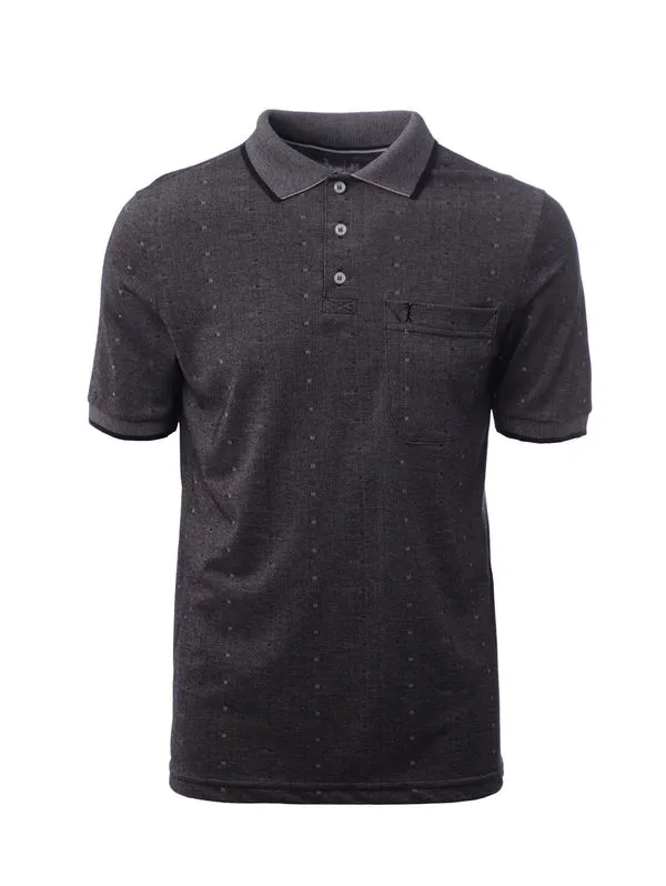 Polo Manga Curta Masculina PRETO G